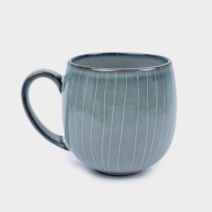 Taza Copán Celeste Rayada 450ml